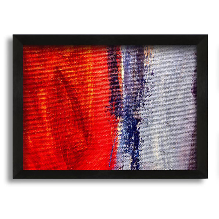 Metro Lane Red To Grey Picture Frame Painting on Canvas Wayfair.co.uk